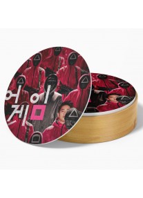 Подложка за чаша Squid Game - RED